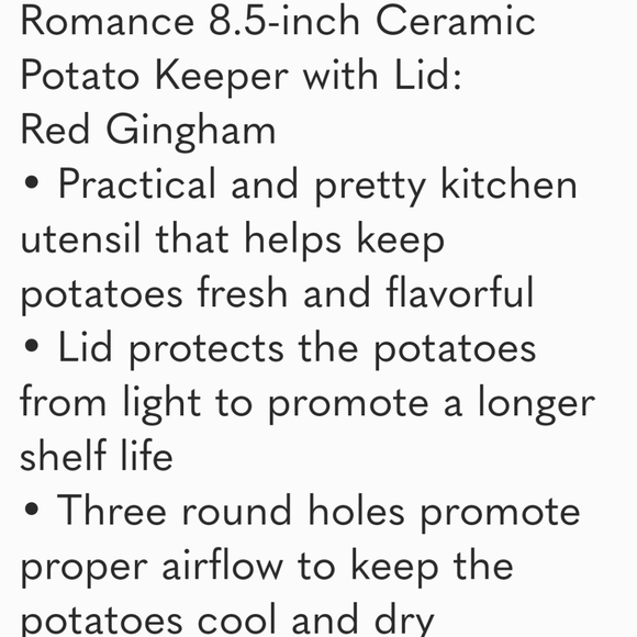 ❤️ New Pioneer Woman Sweet Romance Garlic, Onion & Potatoe Keepers - Picture 7 of 8